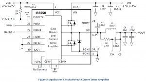 Типовая схема включения IR3550
