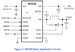 Сигналы микросхемы IR3550